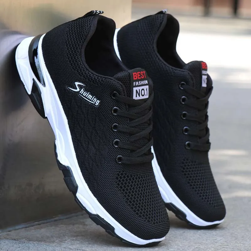 Men Sneakers Men Shoes Lightweight Running Shoes Man Casual Shoes Mens Sports Athletic Shoes Solid Black Trainers Size 39-44 
Men Sneakers Men Shoes Lightweight Running Shoes Man Casual Shoes Mens Sports Athletic Shoes Solid Black Trainers Size 39-44