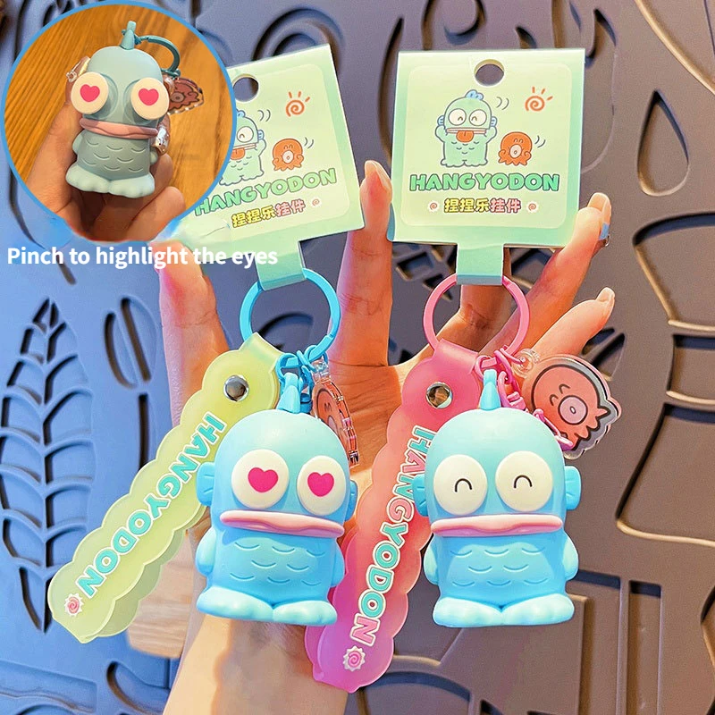 Подлинный брелок Sanrio Hangyodon, милый мультяшный брелок для пары сумок с подвеской, маленькие подарочные аксессуары
Подлинный брелок Sanrio Hangyodon, милый мультяшный брелок для пары сумок с подвеской, маленькие подарочные аксессуары