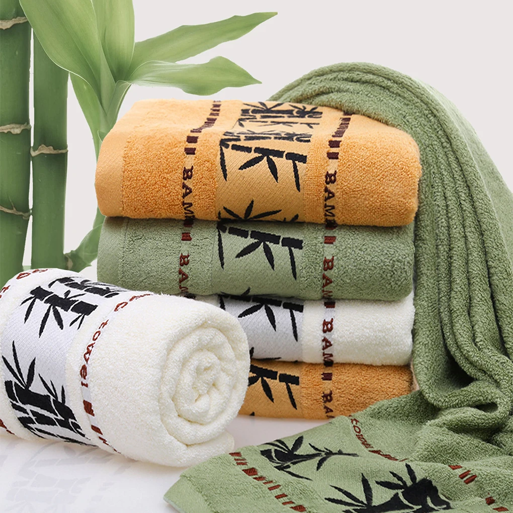 

Экологически чистый набор банных полотенец для дома, мягкое и удобное на ощупь бамбуковое волокно премиум-класса, легко моется