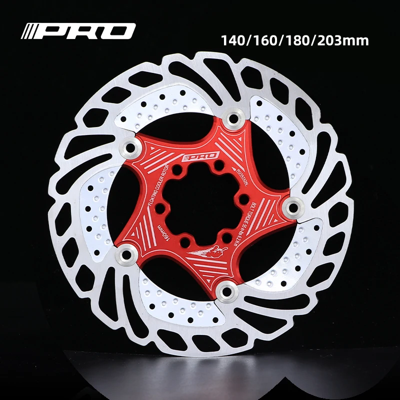 IIIPRO Bicycle Rotor 6 Nail Cooling Floating 140mm/160mm/180mm/203mm For XC/MTB Road Mountain Bike Disc Brake Rotor Brake disc
IIIPRO Bicycle Rotor 6 Nail Cooling Floating 140mm/160mm/180mm/203mm For XC/MTB Road Mountain Bike Disc Brake Rotor Brake disc