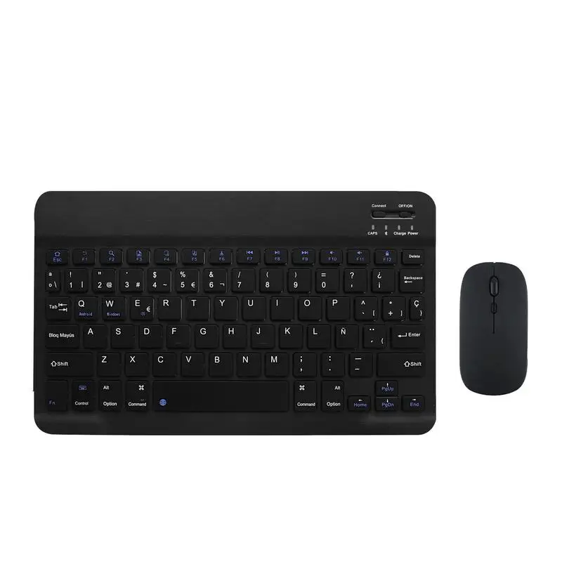 

For IPad Keyboard And Mouse Combo Thai Spanish Wireless Bluetoothes Keyboard For IPad Tablet Android IOS Windows Quiet Keys