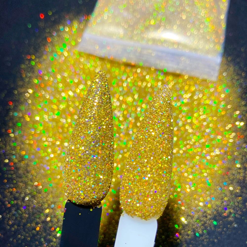 50g/Bag Iridescent Nail Fine Glitter 0.1/0.2/0.4mm Extra Fine Sparkly Holographic Gold Silver Powder For UV Nail Polish Decor
50g/Bag Iridescent Nail Fine Glitter 0.1/0.2/0.4mm Extra Fine Sparkly Holographic Gold Silver Powder For UV Nail Polish Decor