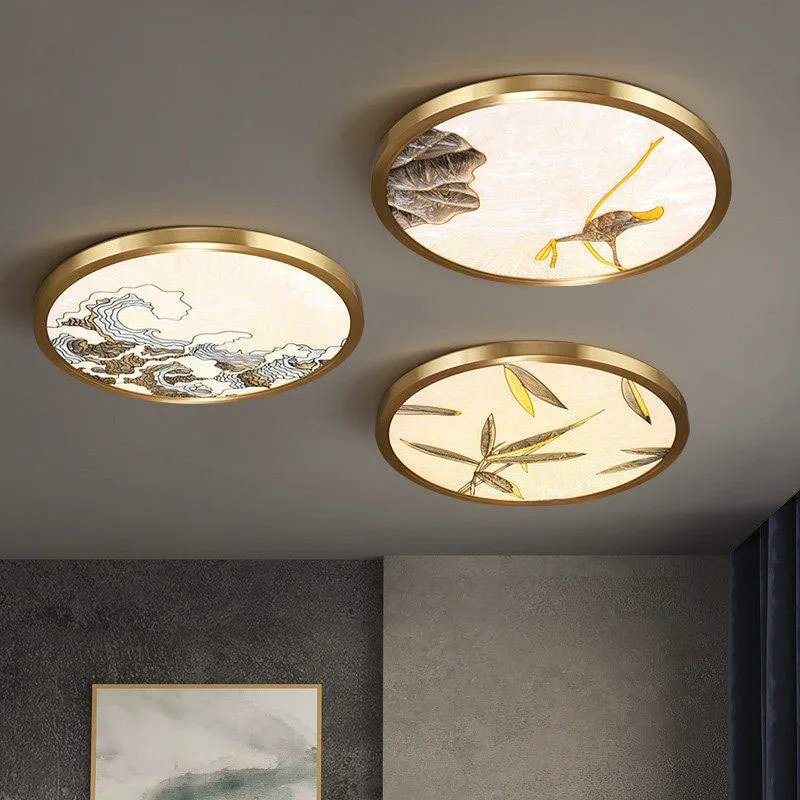 New Enamel LED Ceiling Light For Living Room Chinese Style Bedroom Lamps Creative Restaurant Study Round Ultra-thin Ceiling Lamp
New Enamel LED Ceiling Light For Living Room Chinese Style Bedroom Lamps Creative Restaurant Study Round Ultra-thin Ceiling Lamp