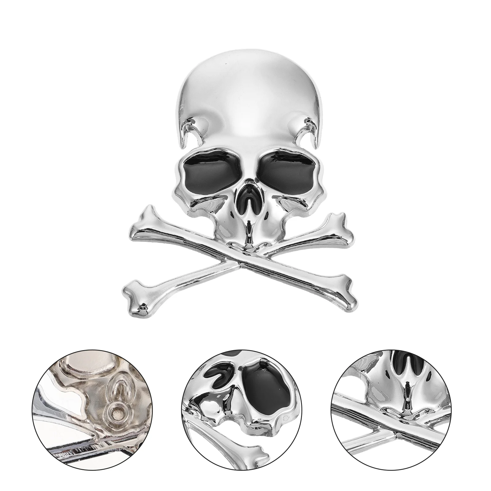 

2pcs Motorcycle Skull Stickers Window Skull Decals Skull Sticker Decors