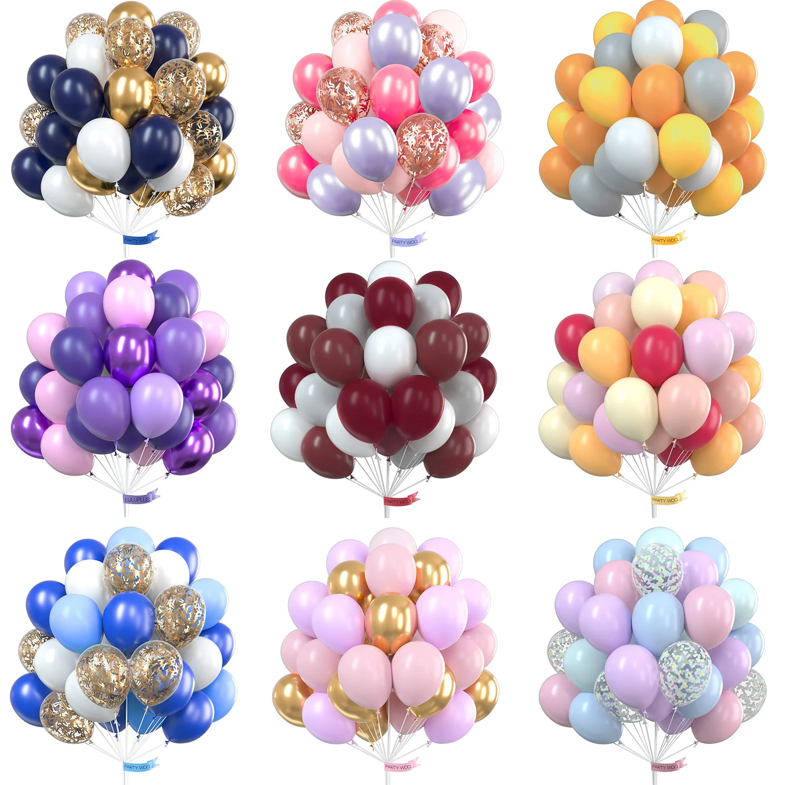 

30pcs Confetti Matte Latex Balloons Wedding Decoration Baby Shower Birthday Party Decor Clear Air Balloons Valentine'S Day