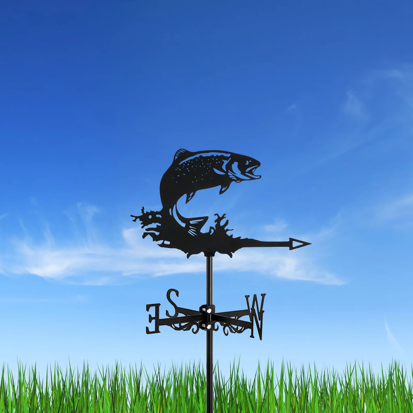 1 Pc Fisherman's garden decoration vane, fishing memorial outdoor crafts, suitable for courtyard, back garden decoration
1 Pc Fisherman's garden decoration vane, fishing memorial outdoor crafts, suitable for courtyard, back garden decoration