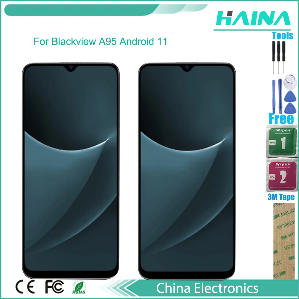 For Blackview A95 100% Original LCD Display and TP Touch Screen Digitizer Assembly For Blackview A95 6.528" in stock
For Blackview A95 100% Original LCD Display and TP Touch Screen Digitizer Assembly For Blackview A95 6.528" in stock