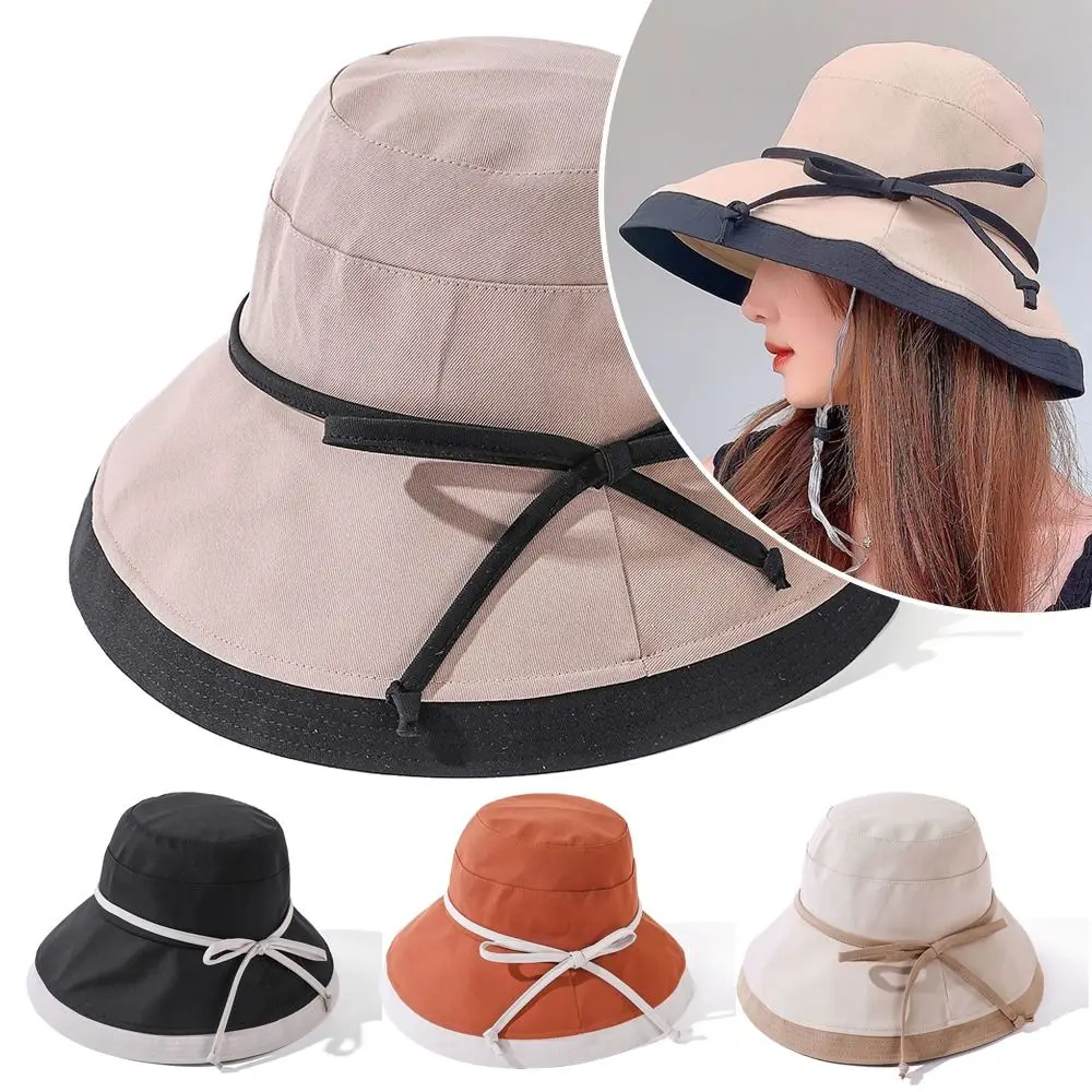 

Fashion Summer Wide-brimmed Women Accessories Travel Sun Visor Hat Fisherman's Cap Sunscreen Hat UV Protection