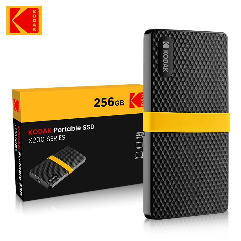

Портативный SSD-накопитель Kodak X200, 128 ГБ, 1 ТБ, USB 3.1 Type C, внешний жесткий диск, 512 ГБ, 256 ГБ, твердотельный накопитель для PS4, ноутбука, Macbook, ПК
