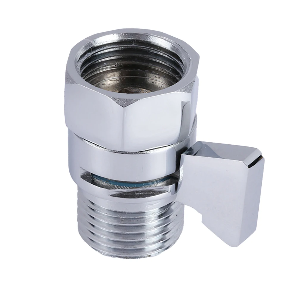 

Shut-off Valve Valve For Shower Head Water Saver Valve G1/2 Connections Polished Chrome Silver Valve Home Improvement