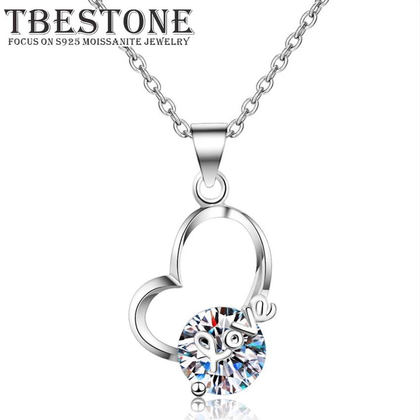 Tbestone 2ct Moissanite S925 Sterling Silver Heart Unique Clavicle Chain Pendant Necklace Couple Gift Fine Jewelry 2022 Hot Sale
Tbestone 2ct Moissanite S925 Sterling Silver Heart Unique Clavicle Chain Pendant Necklace Couple Gift Fine Jewelry 2022 Hot Sale