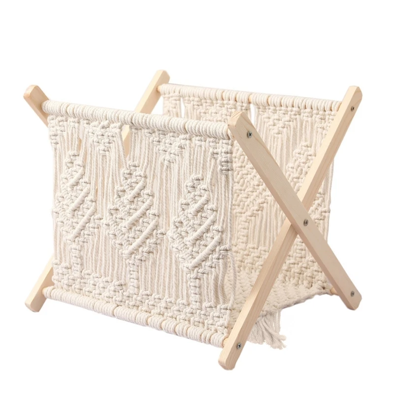 Macrame Magazine Rack Boho Magazine Holder Storage Standing Basket for Books Newspapers Notebook Swaddle Blanket Living Room
Macrame Magazine Rack Boho Magazine Holder Storage Standing Basket for Books Newspapers Notebook Swaddle Blanket Living Room