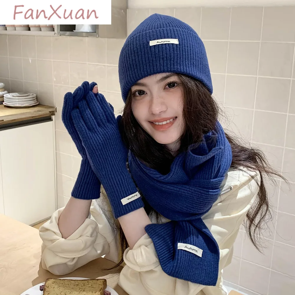 Simple 3pcs Winter Hat Set Long Scarves Gloves Set for Women and Girl Teens Solid Color Knit Beanies Set Bonnets Cute Winter Set
Simple 3pcs Winter Hat Set Long Scarves Gloves Set for Women and Girl Teens Solid Color Knit Beanies Set Bonnets Cute Winter Set