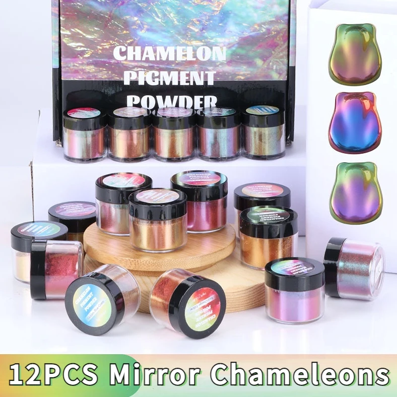 5g Mirror Chameleons Pigment Pearlescent Epoxy Resin Glitter Magic Discolored Powder Kit Resin Colorant Jewelry Making Supplies
5g Mirror Chameleons Pigment Pearlescent Epoxy Resin Glitter Magic Discolored Powder Kit Resin Colorant Jewelry Making Supplies