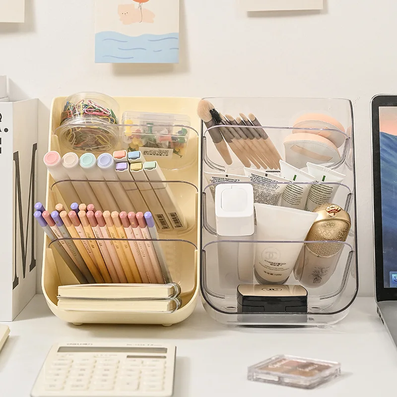 Desktop student pen holder storage box high-value storage rack multi-functional office stationery storage box
Desktop student pen holder storage box high-value storage rack multi-functional office stationery storage box