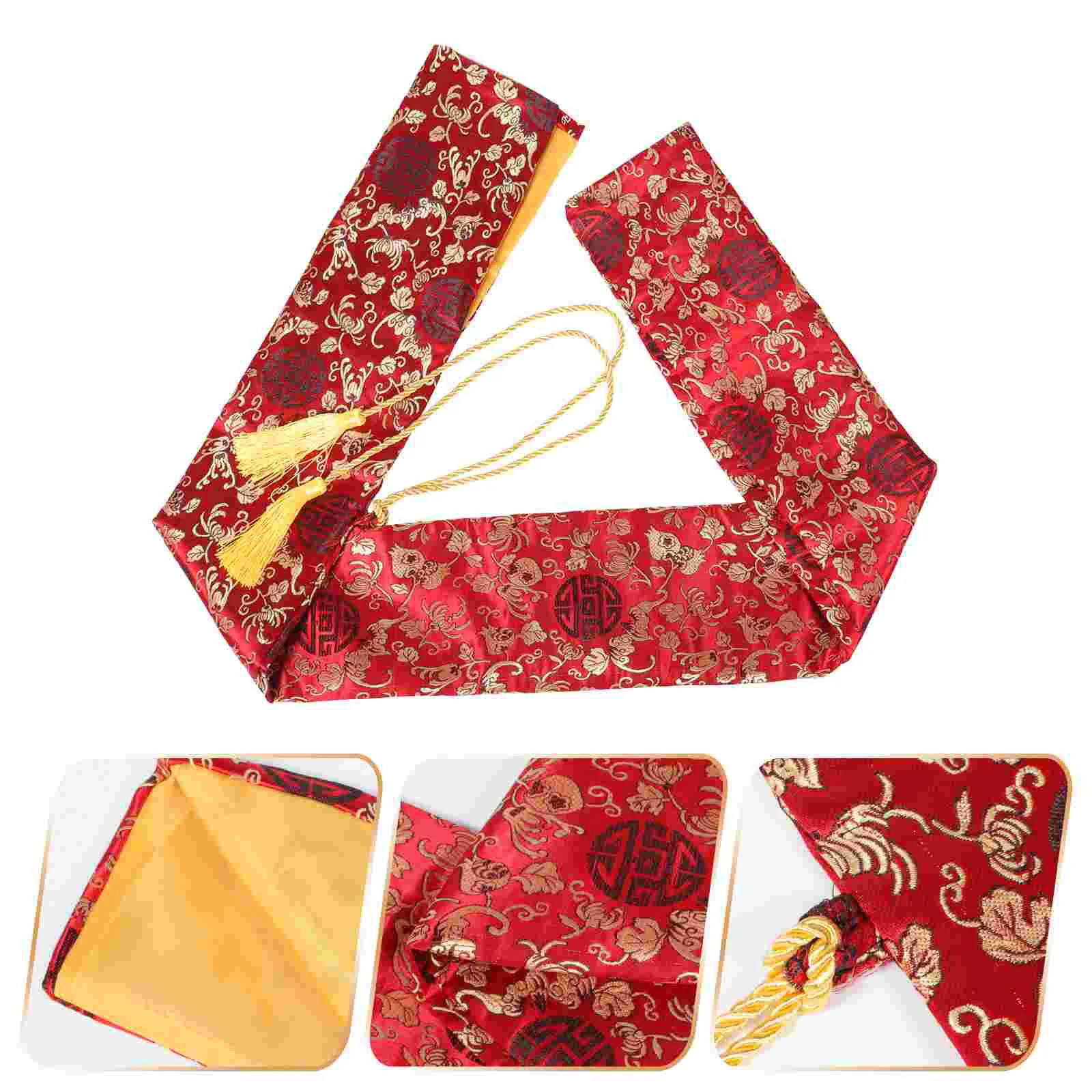 Bag Samurai Katana Wakizashi Tanto Cover Carry Bag with Golden Tassel for Katana Shirasaya Tai Japanese Chinese Red
Bag Samurai Katana Wakizashi Tanto Cover Carry Bag with Golden Tassel for Katana Shirasaya Tai Japanese Chinese Red