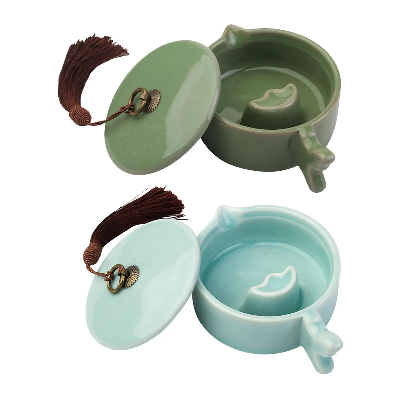 Ceramic Calligraphy Inkstone Multifunctional Writing Inkstone Storage Inks Porcelain with Cover Ink Dish for Chinese Calligraphy
Ceramic Calligraphy Inkstone Multifunctional Writing Inkstone Storage Inks Porcelain with Cover Ink Dish for Chinese Calligraphy