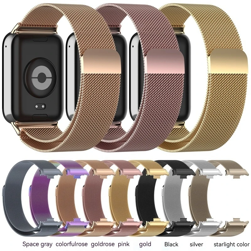 Ремешок магнитный для Xiaomi Miband 8Pro, сменный металлический сетчатый Браслет «Миланская петля» из нержавеющей стали
Ремешок магнитный для Xiaomi Miband 8Pro, сменный металлический сетчатый Браслет «Миланская петля» из нержавеющей стали