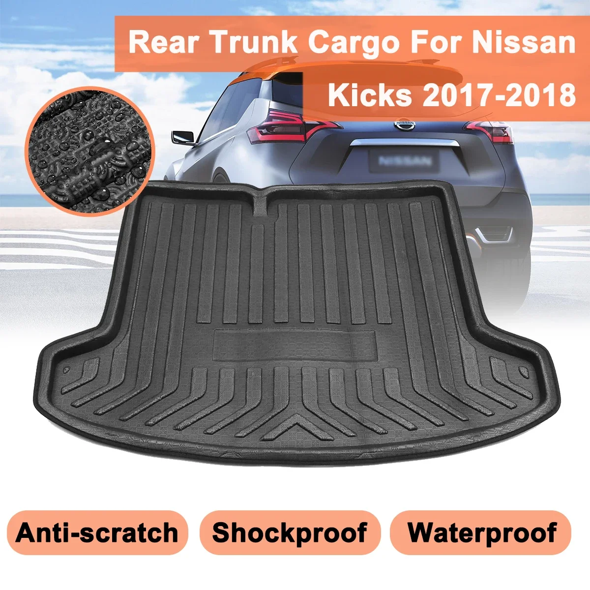 Для Nissan Kicks 2017 2018 2019 + коврик-подкладка для багажника заднего багажника, коврик-поднос для багажника, напольный коврик-поднос, противоударный водонепроницаемый Противоскользящий
Для Nissan Kicks 2017 2018 2019 + коврик-подкладка для багажника заднего багажника, коврик-поднос для багажника, напольный коврик-поднос, противоударный водонепроницаемый Противоскользящий