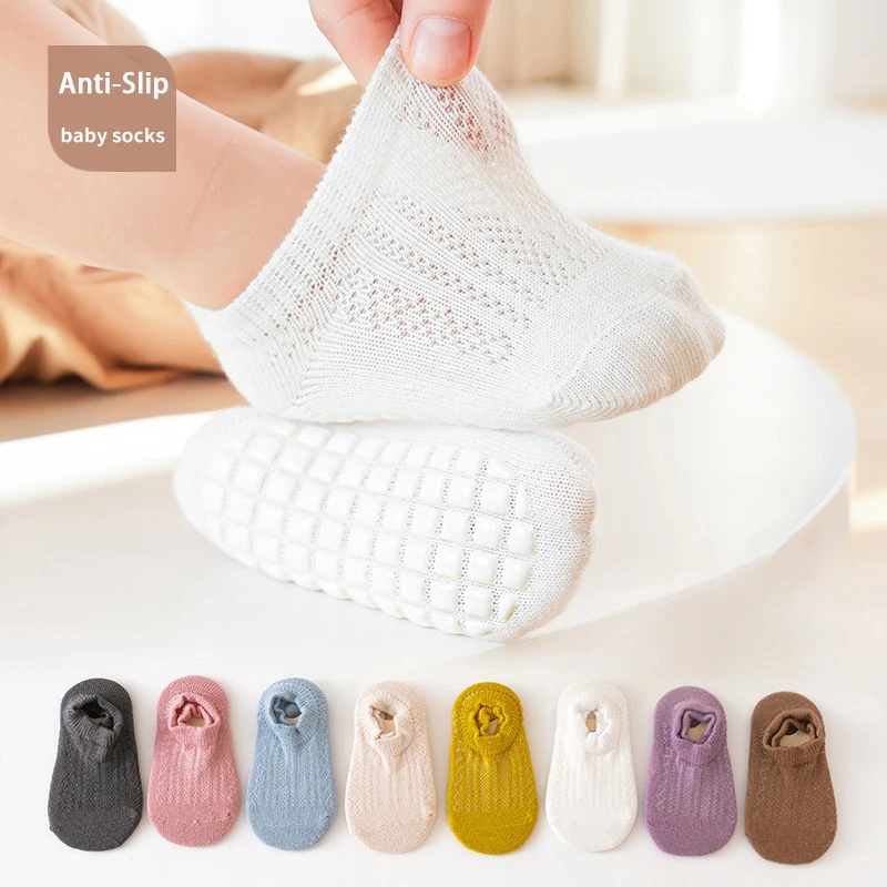 Baby Short Socks for Girls Boys Spring Summer Anti-slip Floor Socks Cotton Solid Color Mesh Breathable Sock Infant Stuff 0-3Y
Baby Short Socks for Girls Boys Spring Summer Anti-slip Floor Socks Cotton Solid Color Mesh Breathable Sock Infant Stuff 0-3Y