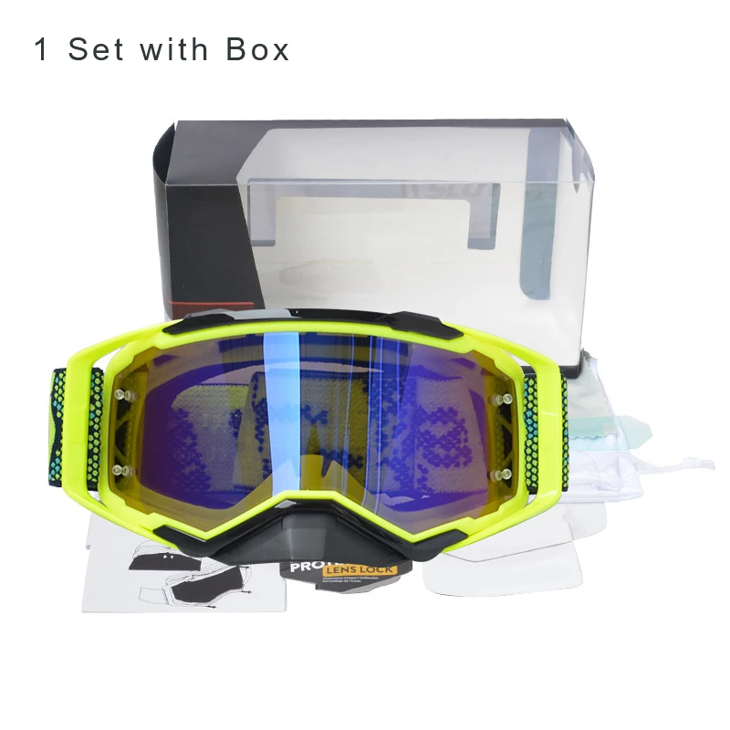 

New Motorcycle Goggles Eyeglasses Off Road MX Motocross Glasses Downhill Cycling Helmet Dirt Bike Racing Protection