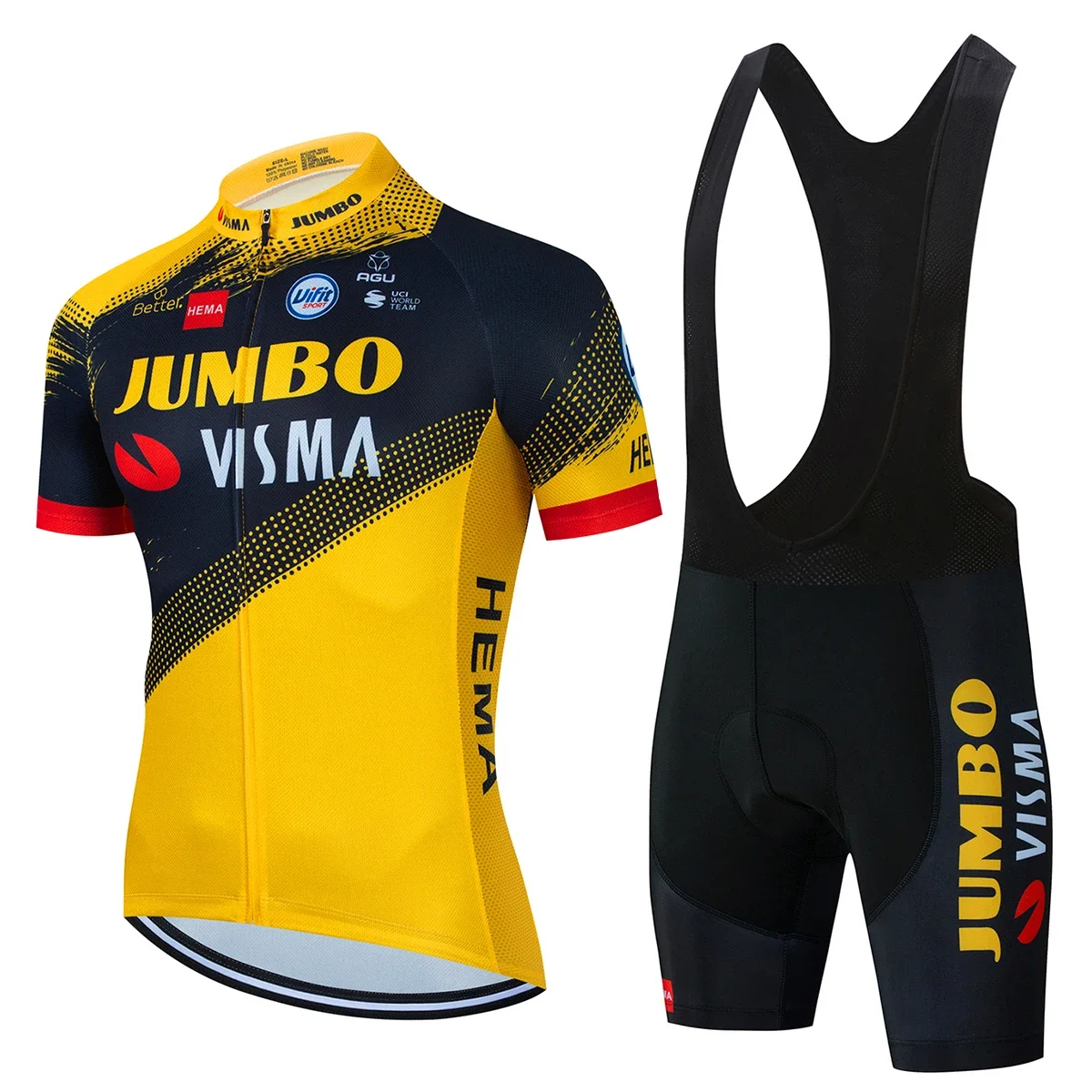 

Комплект одежды для велоспорта JUMBO VISMA, Мужская одежда для велоспорта, рубашка для шоссейного велосипеда, велосипедные шорты, одежда для горного велосипеда, 2024