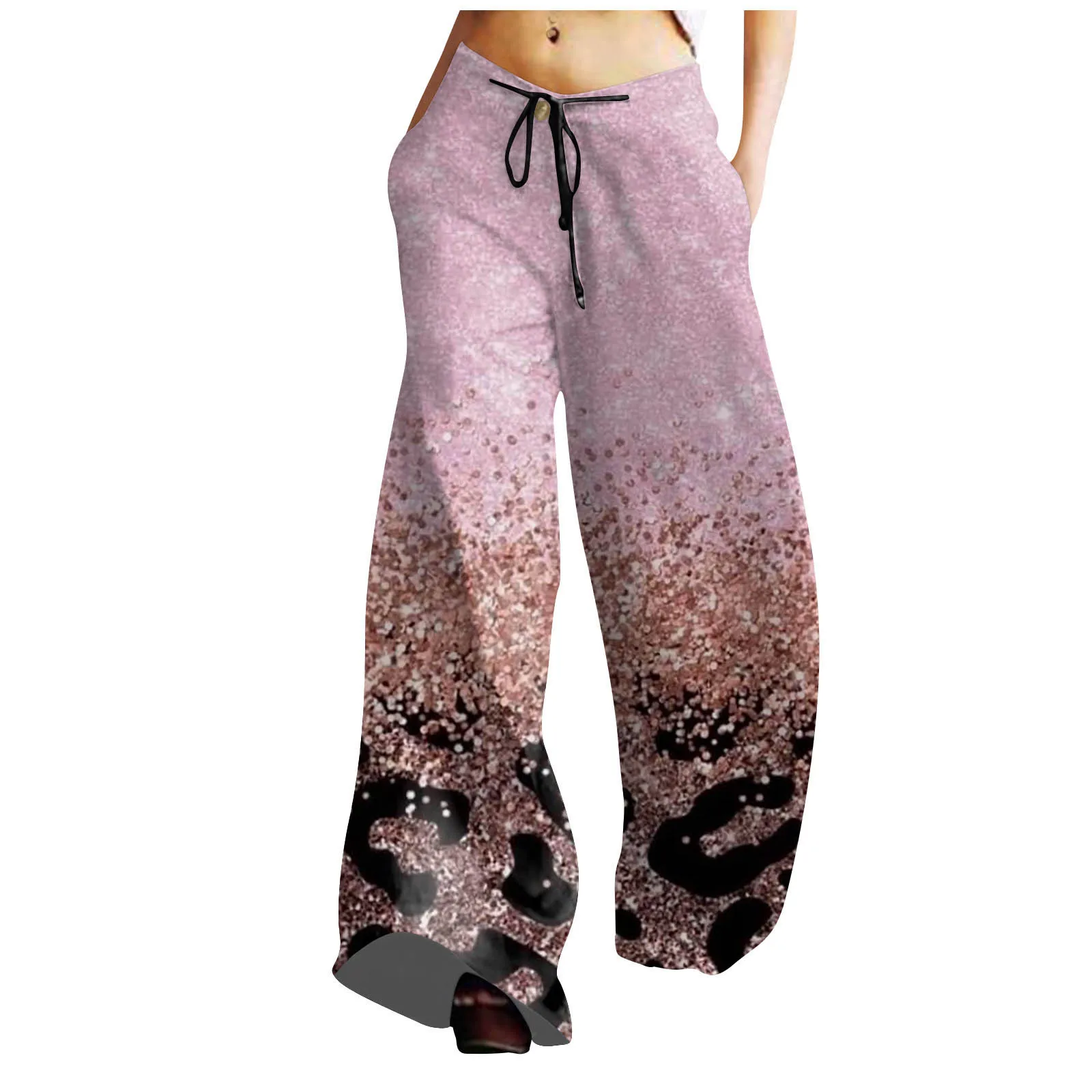 Women'S Fashion Retro Casual Loose Drawstring Wide Leg Printed Sweatpants With Pockets Women'S Pantaloons Pants Simple Fashion
Women'S Fashion Retro Casual Loose Drawstring Wide Leg Printed Sweatpants With Pockets Women'S Pantaloons Pants Simple Fashion