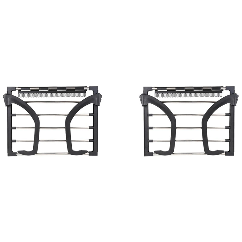 

2X Balcony Drying Shoe Rack Folding Window Diaper Drying Rack Laundry Clothes Dryer, Indoor Towel Storage Rack 40Cm