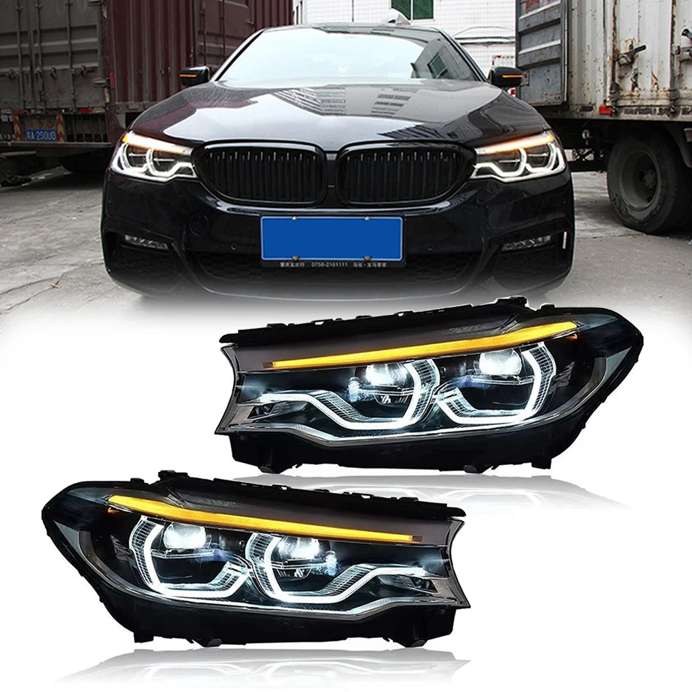 Автомобильная фара для BMW G30 G38, фара 2018-2020 5 серии 530i 525i DRL сигнал, полная яркость, линза проектора, фара с синим стартом
Автомобильная фара для BMW G30 G38, фара 2018-2020 5 серии 530i 525i DRL сигнал, полная яркость, линза проектора, фара с синим стартом