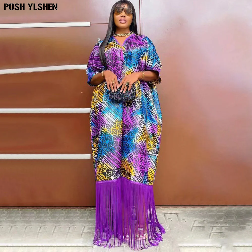 African National Print Party Dresses Women Casual Sexy Tassel Lady Maxi Dress Muslim Nigeria Vintage Loose Elegant V-neck Robe
African National Print Party Dresses Women Casual Sexy Tassel Lady Maxi Dress Muslim Nigeria Vintage Loose Elegant V-neck Robe