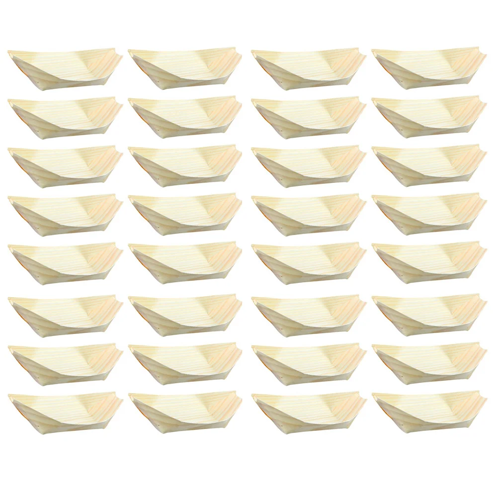 Wood Plates, 50pcs Sushi Dishes Serving Trays Take Out Trays for Restaurants Caterers Appetizer Party
Wood Plates, 50pcs Sushi Dishes Serving Trays Take Out Trays for Restaurants Caterers Appetizer Party