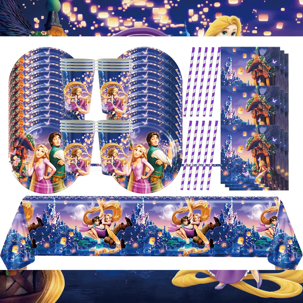 Disney Princess Rapunzel Girl Happy Birthday Party Decoration Set Cup Plate Banner Backdrop Cake Dec Baby Shower Party Supplies
Disney Princess Rapunzel Girl Happy Birthday Party Decoration Set Cup Plate Banner Backdrop Cake Dec Baby Shower Party Supplies