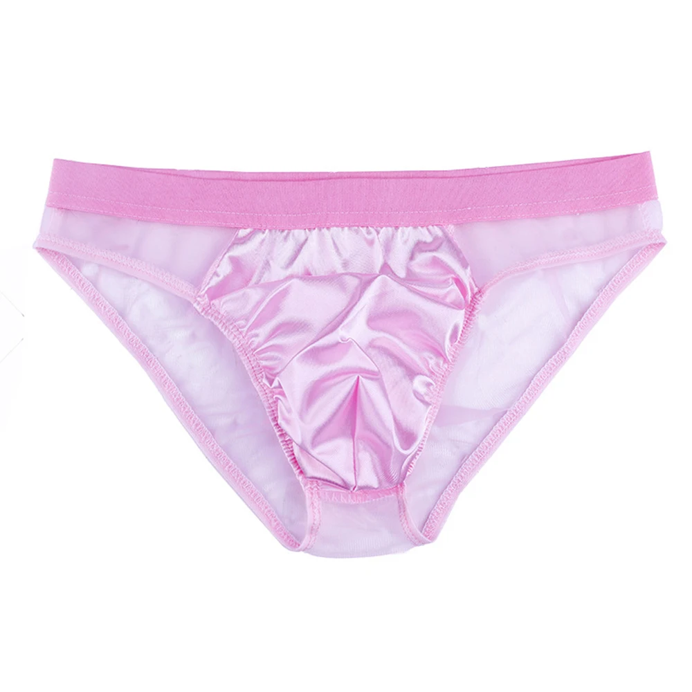 Men Mesh Satin Briefs Sexy Sexy Perspective Panties Low Waist Breathable Bikini Comfortable Underpants Gay U Convex Pouch Briefs
Men Mesh Satin Briefs Sexy Sexy Perspective Panties Low Waist Breathable Bikini Comfortable Underpants Gay U Convex Pouch Briefs