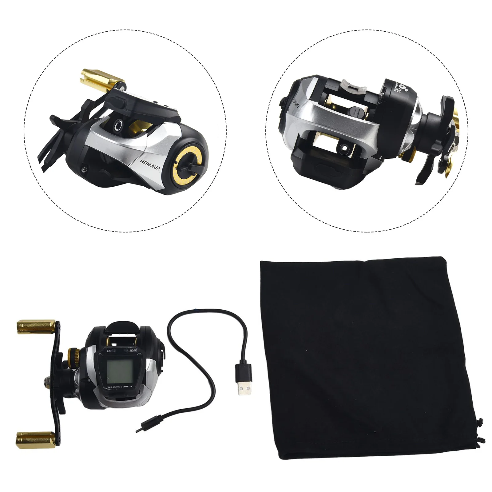 6.3:1 Digital Fishing Baitcasting Reel Rechargeable Large Display Bite Alarm Hand Counting Fishing Reels Fish Tools
6.3:1 Digital Fishing Baitcasting Reel Rechargeable Large Display Bite Alarm Hand Counting Fishing Reels Fish Tools