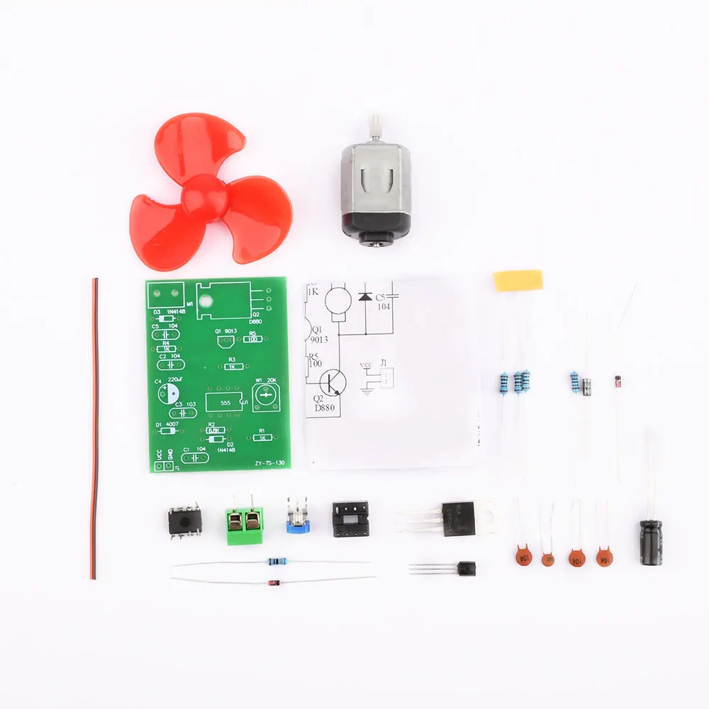 NE555 Motor Speed Regulation Kit Maker DIY Teaching Electronic Manufacturing Technology Test Assembly Training Welding
NE555 Motor Speed Regulation Kit Maker DIY Teaching Electronic Manufacturing Technology Test Assembly Training Welding