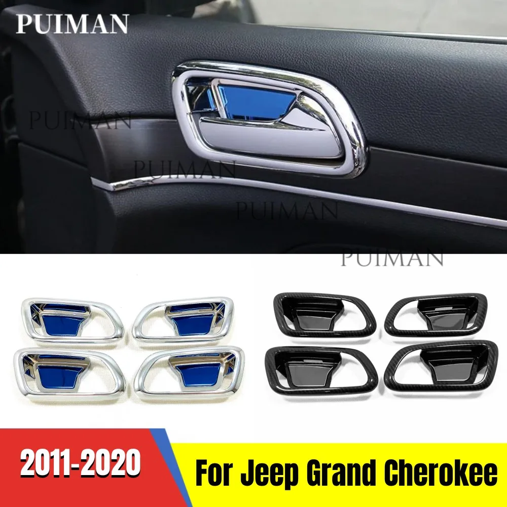 ABS Chrome Carbon fiber Car Inner Door Handle Bowl Frame Cover Trim Case For Jeep Grand Cherokee WK2 2011-2019 2020 Accessories
ABS Chrome Carbon fiber Car Inner Door Handle Bowl Frame Cover Trim Case For Jeep Grand Cherokee WK2 2011-2019 2020 Accessories