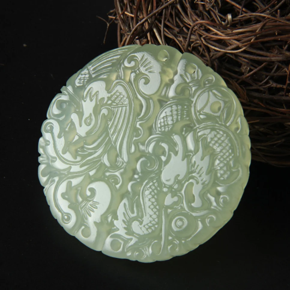 charming 100% Natural Handmade jade DIY jewelry pendant with Dragon and Phoenix lovers pendant jade Tag Pendant
charming 100% Natural Handmade jade DIY jewelry pendant with Dragon and Phoenix lovers pendant jade Tag Pendant