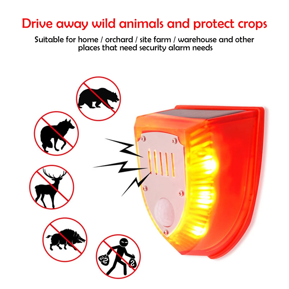 Alarm Animal Repellent Anti-wild Boar Drive Professional Alarmanti-theft Flashing Remote Control Siren Sensor Alarm Light
Alarm Animal Repellent Anti-wild Boar Drive Professional Alarmanti-theft Flashing Remote Control Siren Sensor Alarm Light