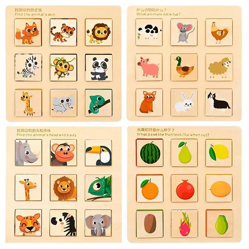 Matching Games For Kids Wooden Toddler Learning Toy Fruit And Animal Matching Puzzle Toys Board Gift For Toddler Kids Boys Girls
Matching Games For Kids Wooden Toddler Learning Toy Fruit And Animal Matching Puzzle Toys Board Gift For Toddler Kids Boys Girls