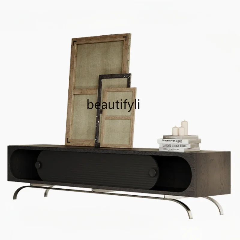 Retro TV Cabinet High Leg Living Room Home Light Luxury Creative TV Stand Modern Minimalist
Retro TV Cabinet High Leg Living Room Home Light Luxury Creative TV Stand Modern Minimalist