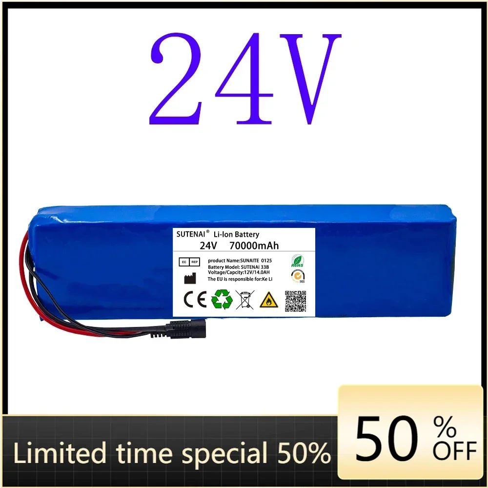 24V 70AH Large Capacity Battery Pack 7S4P 29.4V BMS Original Electric Bicycle Wheelchair Scooter Lithium Battery Pack + Charger
24V 70AH Large Capacity Battery Pack 7S4P 29.4V BMS Original Electric Bicycle Wheelchair Scooter Lithium Battery Pack + Charger