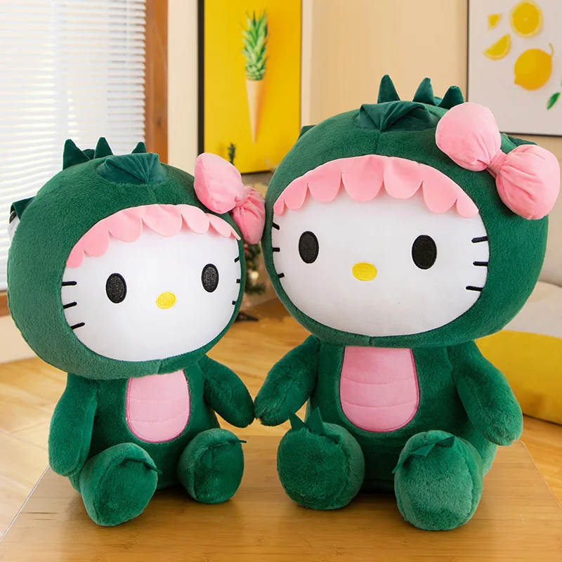 Плюшевая кукла-динозавр Hello Kitty, 35/50 см, мультяшная игрушка Sanrio, кавайное украшение для комнаты, Подушка для сна, детский подарок на день рождения
Плюшевая кукла-динозавр Hello Kitty, 35/50 см, мультяшная игрушка Sanrio, кавайное украшение для комнаты, Подушка для сна, детский подарок на день рождения