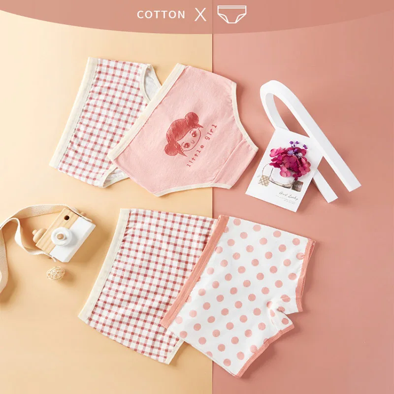 Summer children's underwear girls A class cotton boxer briefs briefs mix and match children's underwear 4-piece set
Summer children's underwear girls A class cotton boxer briefs briefs mix and match children's underwear 4-piece set