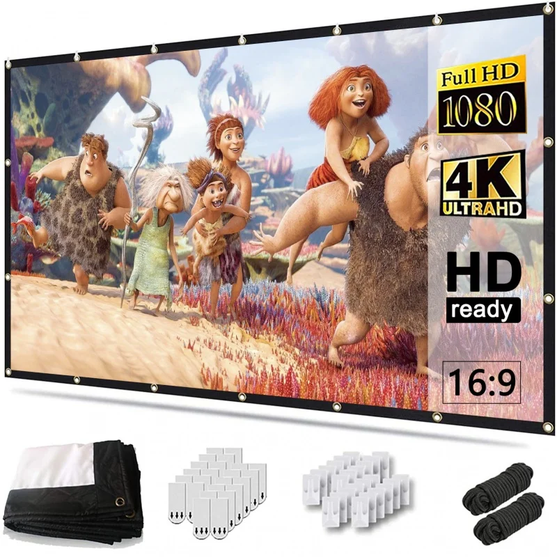 Экран для проектора Vabogu 150 дюйма, 4K экран для проектора кино 16:9 HD, складной и портативный, не сгибающийся
Экран для проектора Vabogu 150 дюйма, 4K экран для проектора кино 16:9 HD, складной и портативный, не сгибающийся