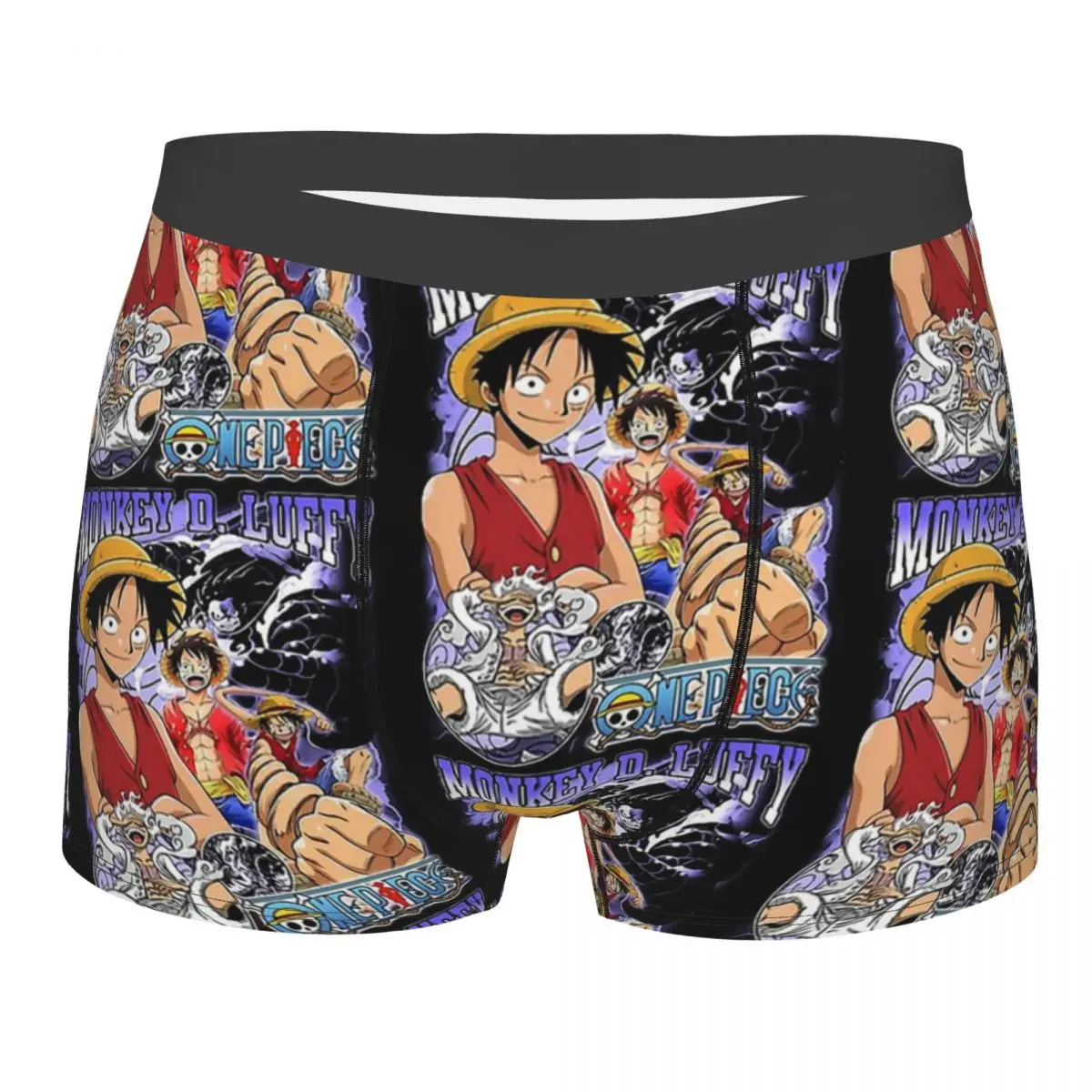 

Vintage Monkey Man's Boxer Briefs Luffy Highly Breathable Underpants High Quality Print Shorts Birthday Gifts