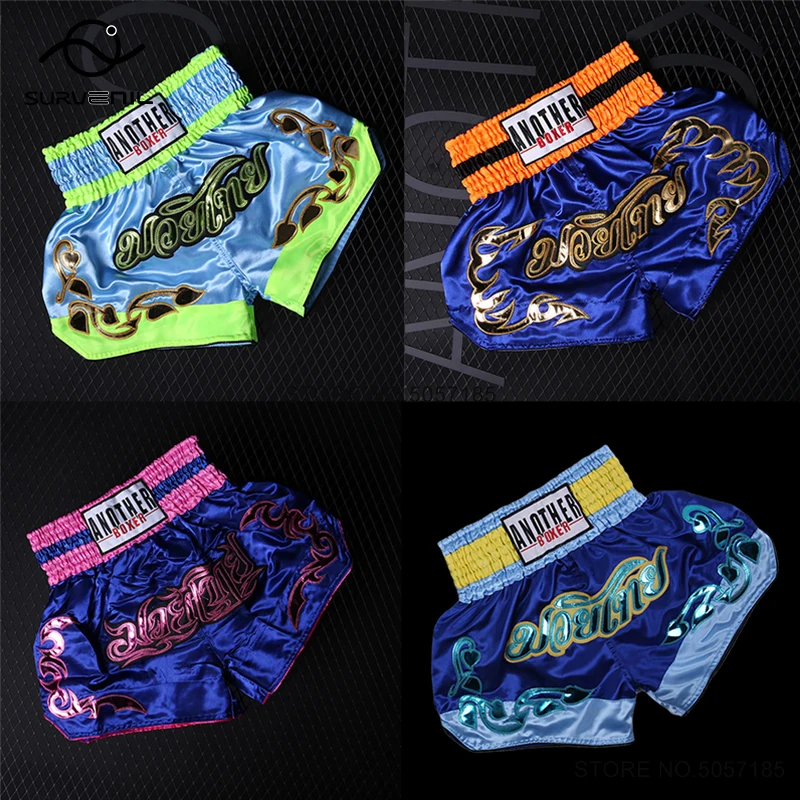Muay Thai Shorts Embroidery Thailand Boxing Shorts Men Women Child Cage Fighting Grappling Thaiboxing Kickboxing Training Pants
Muay Thai Shorts Embroidery Thailand Boxing Shorts Men Women Child Cage Fighting Grappling Thaiboxing Kickboxing Training Pants