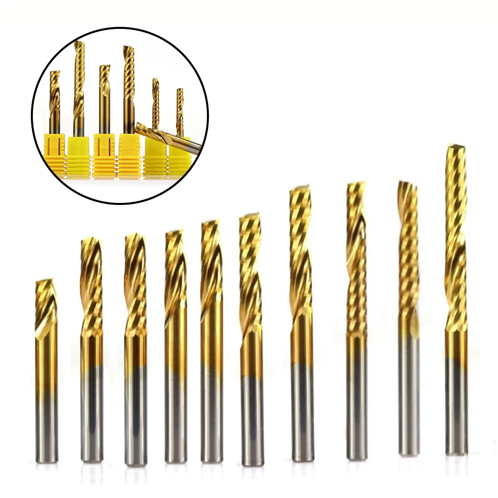 1pc Milling Cutter Tungsten Carbide Down Cut Flute Spiral Bits CNC Router Wood End Mill Cutter Bits Woodworking Tool
1pc Milling Cutter Tungsten Carbide Down Cut Flute Spiral Bits CNC Router Wood End Mill Cutter Bits Woodworking Tool