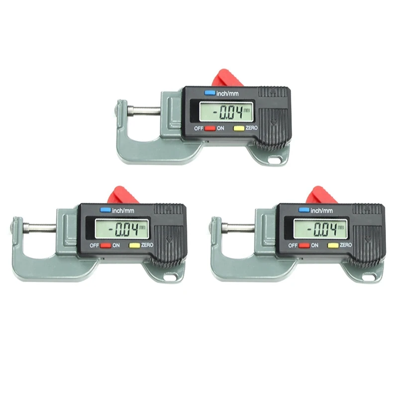 3X Portable Precise Digital Thickness Gauge Meter Metal Tester Micrometer 0 To 12.7Mm
3X Portable Precise Digital Thickness Gauge Meter Metal Tester Micrometer 0 To 12.7Mm