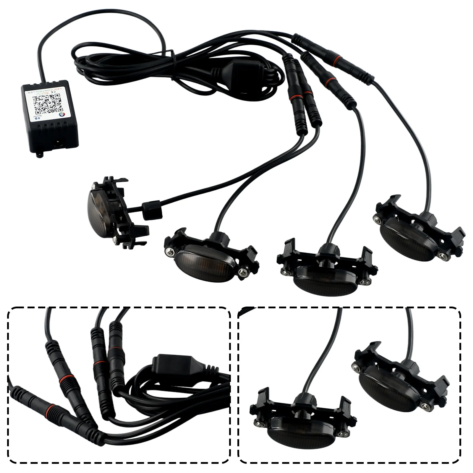 LED Grille Grille Light Kit Upper 4PCS Flexible Light Weight Low Power Consumption RGB Colorful APP Control Practical
LED Grille Grille Light Kit Upper 4PCS Flexible Light Weight Low Power Consumption RGB Colorful APP Control Practical