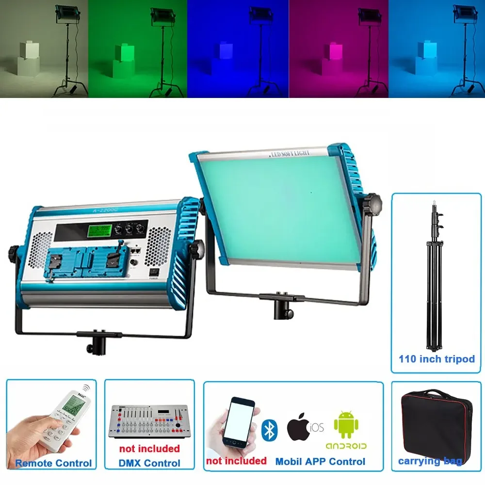 Yidoblo 140w RGB LED Lamp APP Lamp; Remote Control RGB Soft LED Lamp Photography Continuous Light For Photo Studio Video Film
Yidoblo 140w RGB LED Lamp APP Lamp; Remote Control RGB Soft LED Lamp Photography Continuous Light For Photo Studio Video Film